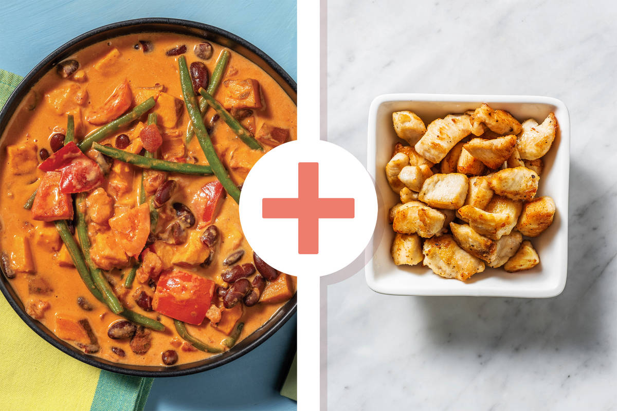 Caribbean Chicken, Kidney Bean & Coconut Soup