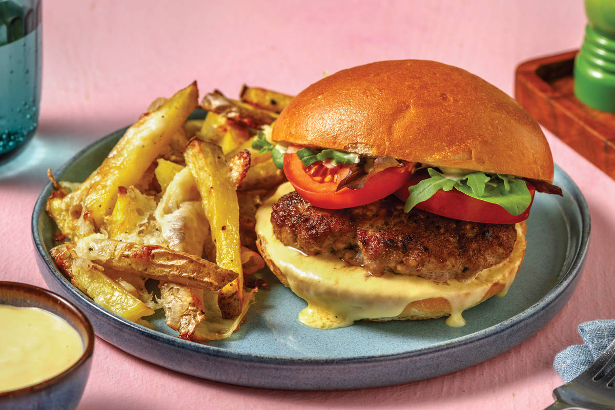 Easy Caribbean Pork Burger