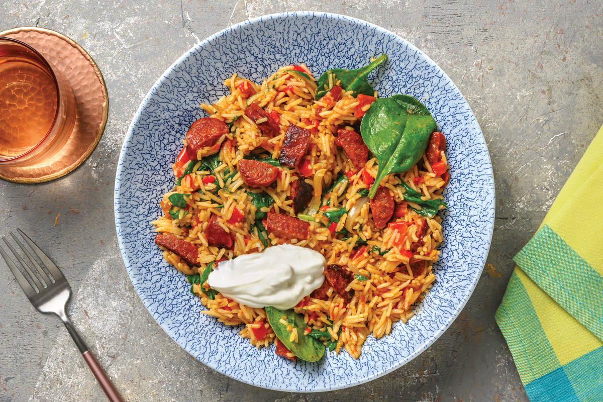 Easy Chorizo & Chargrilled Capsicum Rice