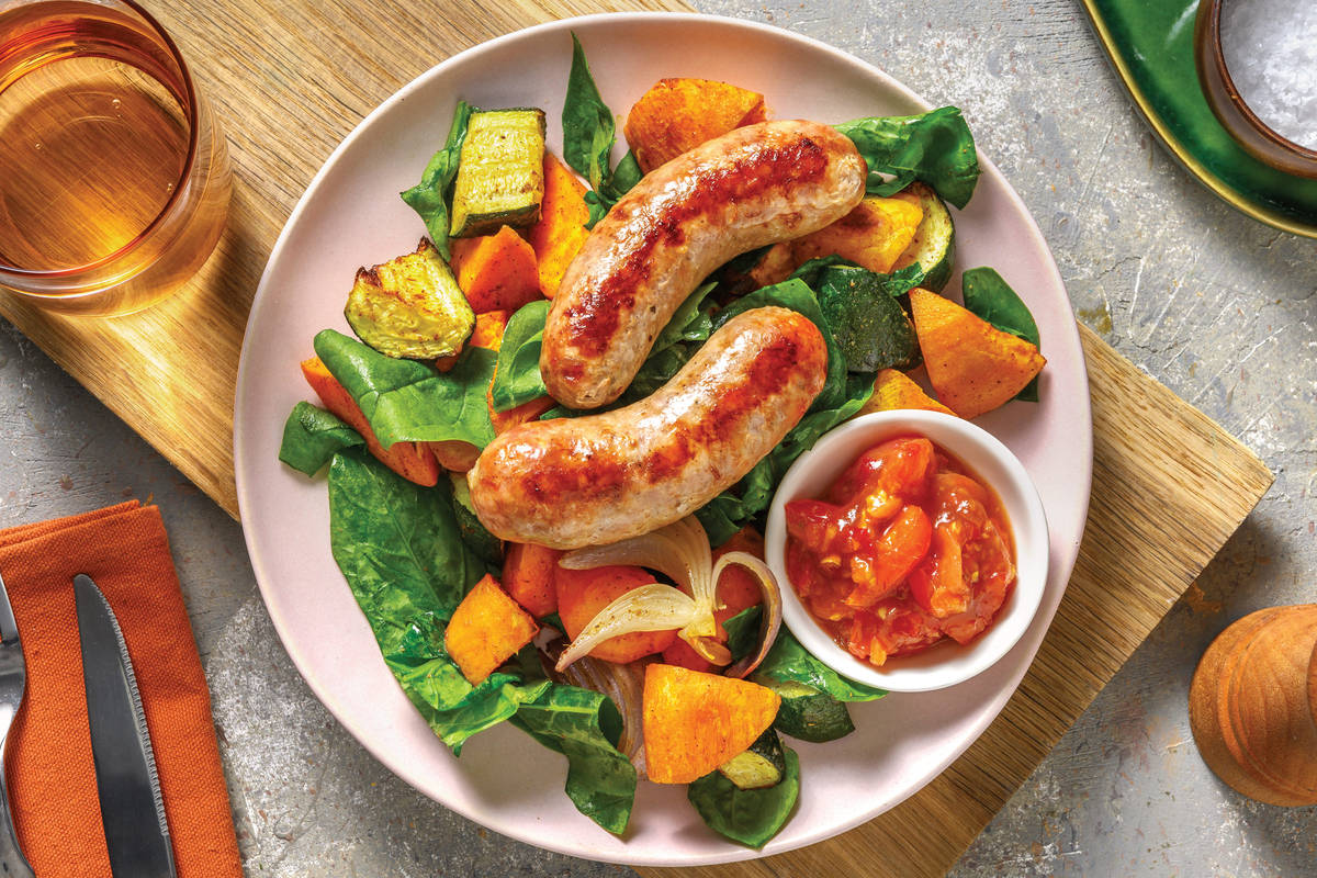 Easy Pork, Garlic & Herb Sausages