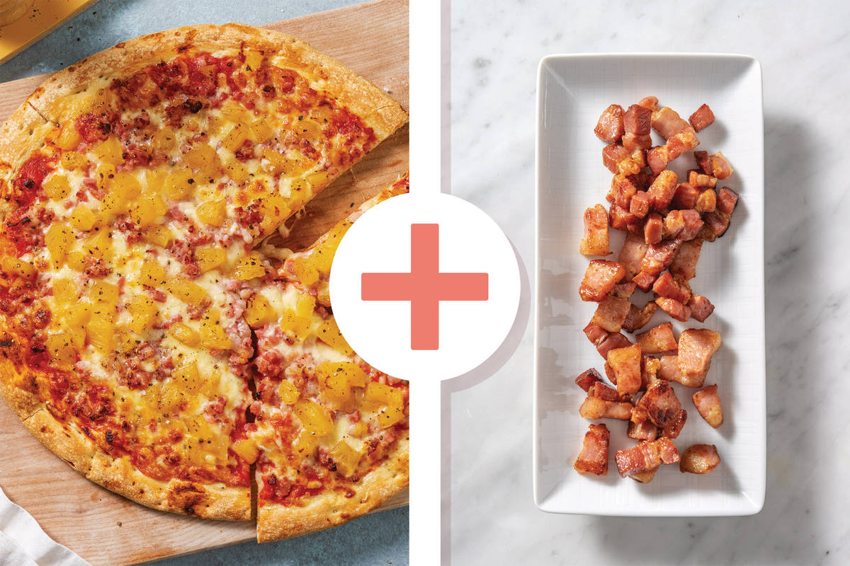 Easy Hawaiian-Style Double Bacon Flatbread Pizza
