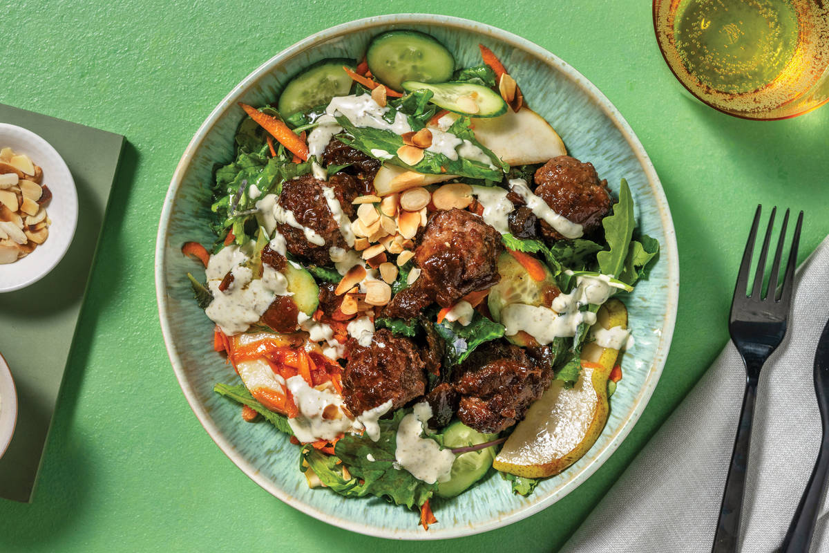 Quick Mediterranean Beef Meatballs