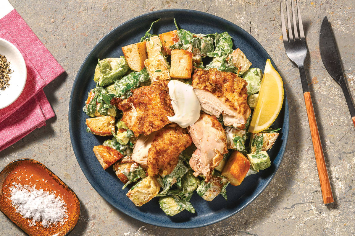 Golden Chicken & Wholemeal Crouton Salad