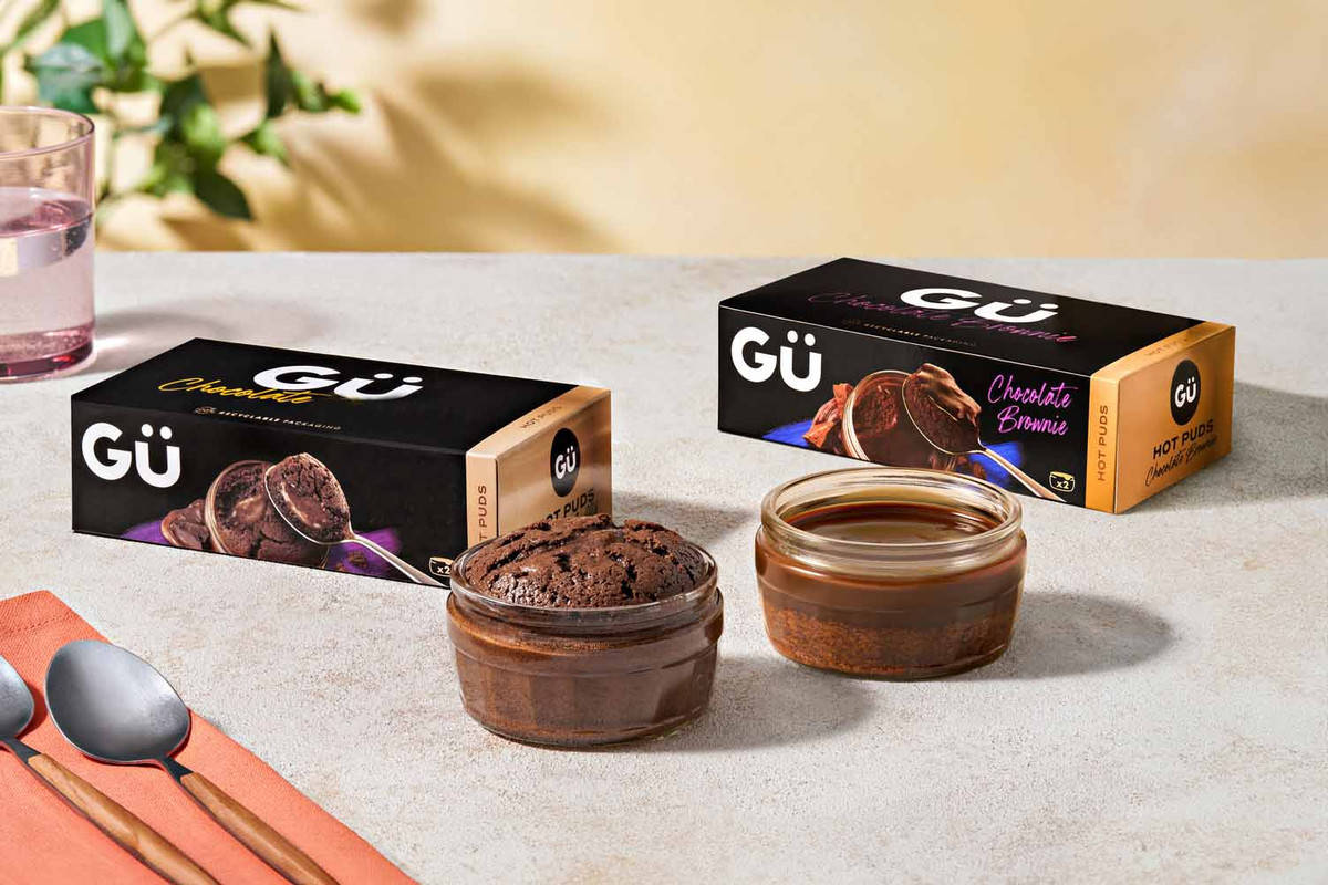 Gü Double Chocolate Brownies and Milk Chocolate Mousse Variety Bundle