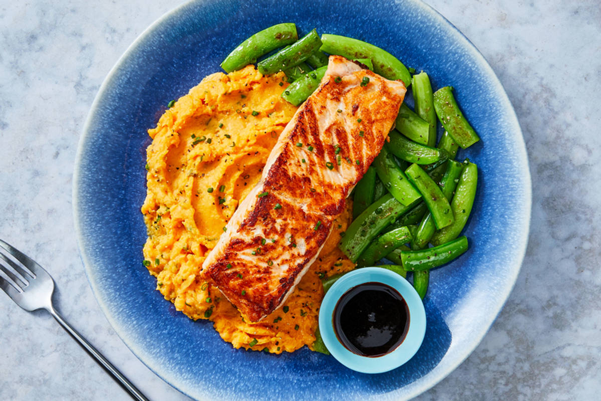 Soy-Maple Glazed Double Salmon