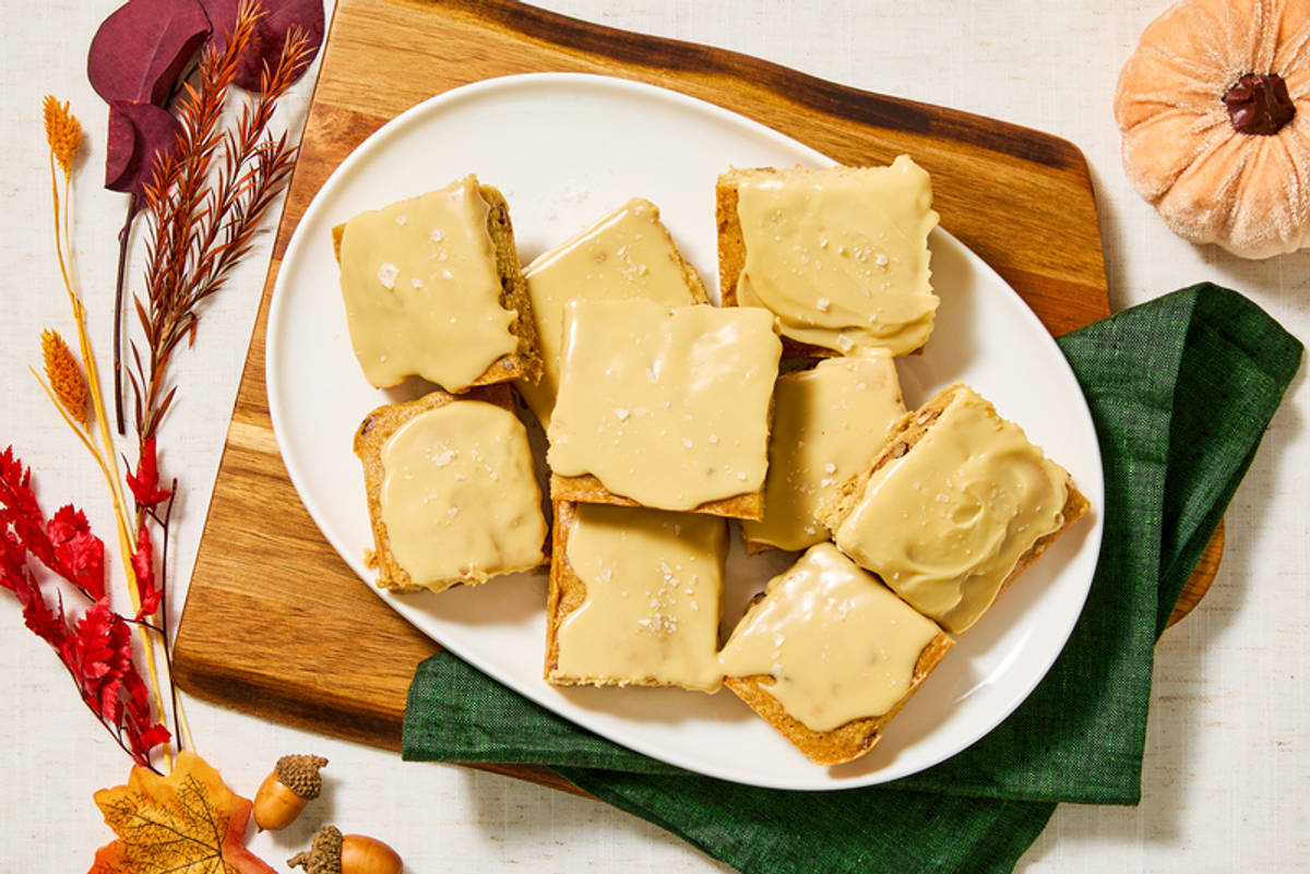 Soft Maple Pecan Blondies