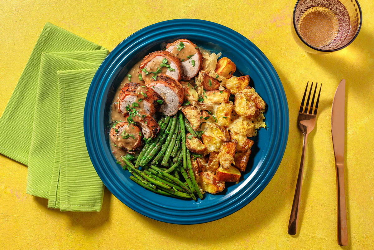 Bacon-Wrapped Pork Tenderloin