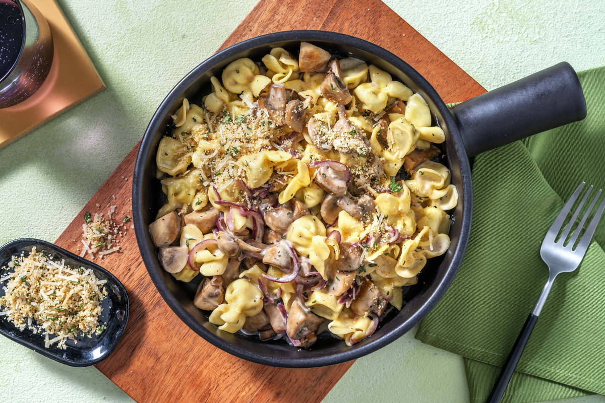 Ravioli! Pastataschen mit Pilzfüllung