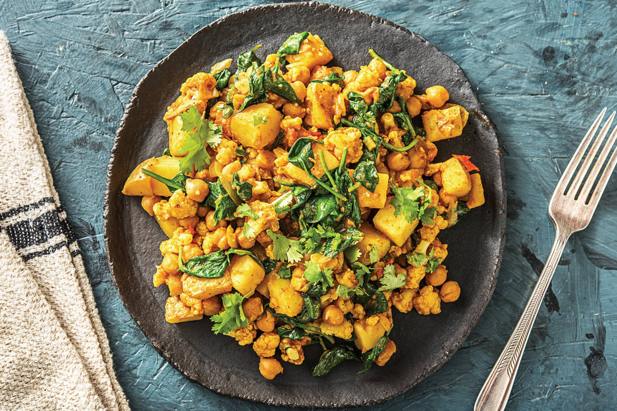 (Vegetarian) Fragrant Aloo Gobi Potato & Cauliflower Curry