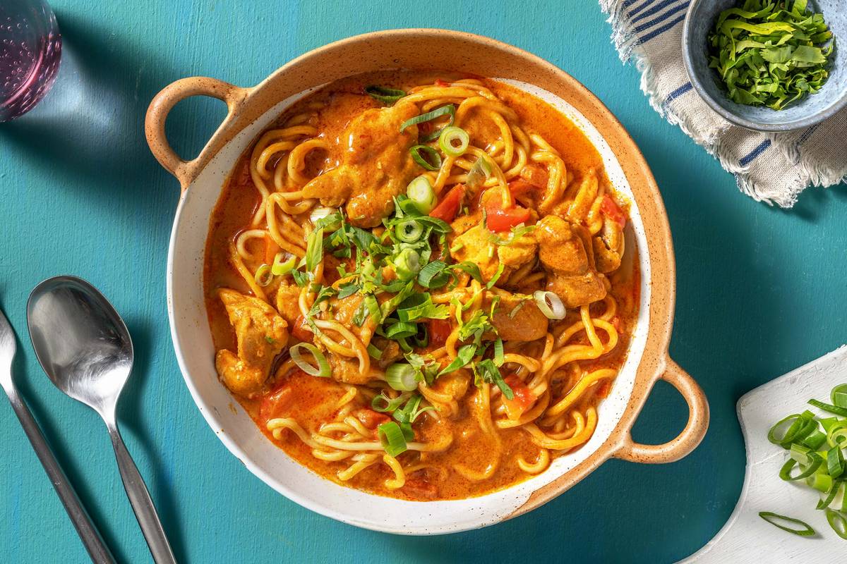 Fragrant Chicken Laksa with King Prawns