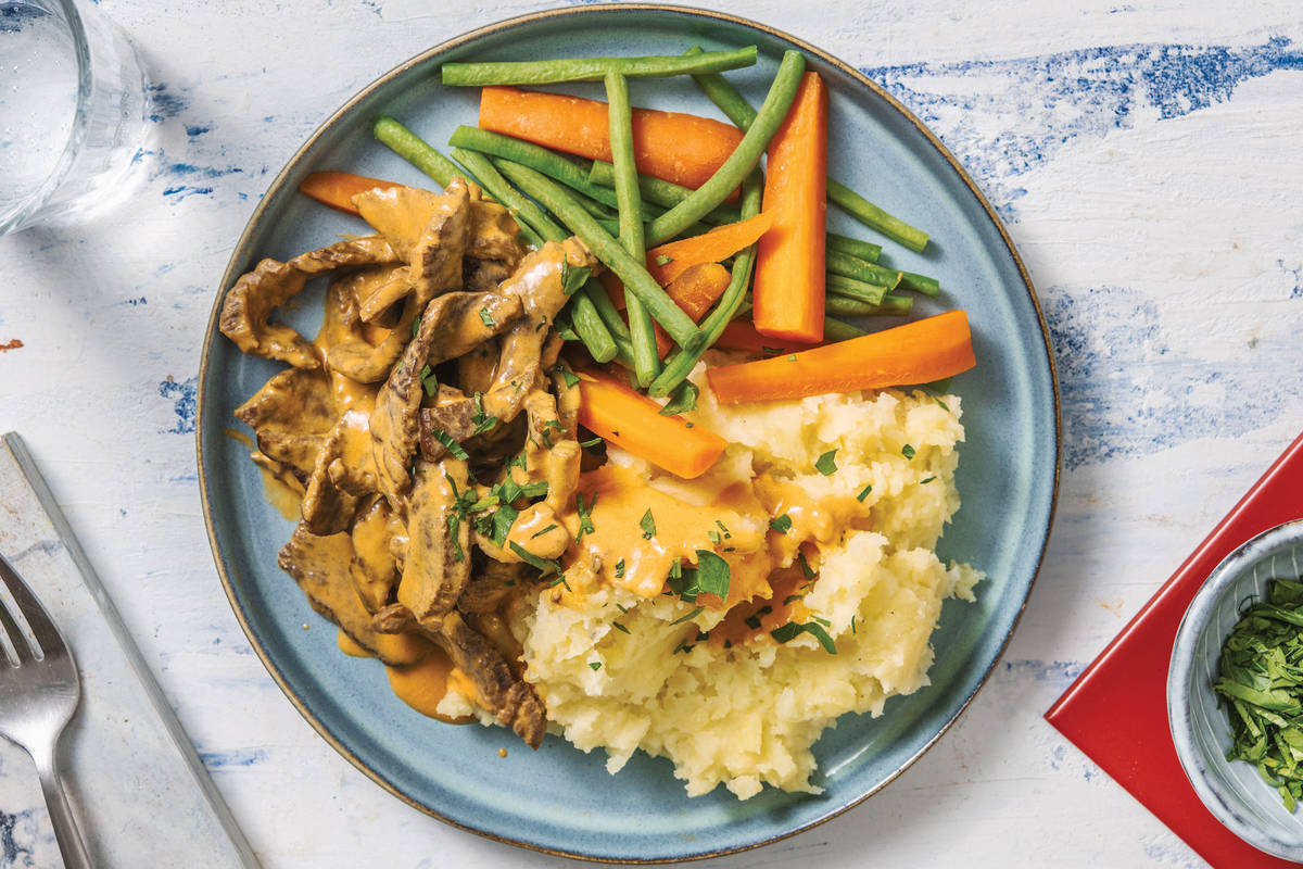Creamy Mustard Beef