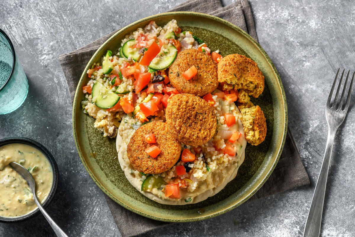 Fully Loaded Falafel Wrap