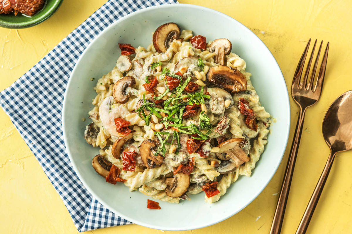 Fusilli complets à la crème de courgette et de chèvre