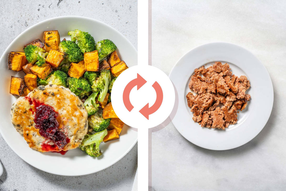 Smart Beyond Meat® Patties and Cranberry-Orange Sauce