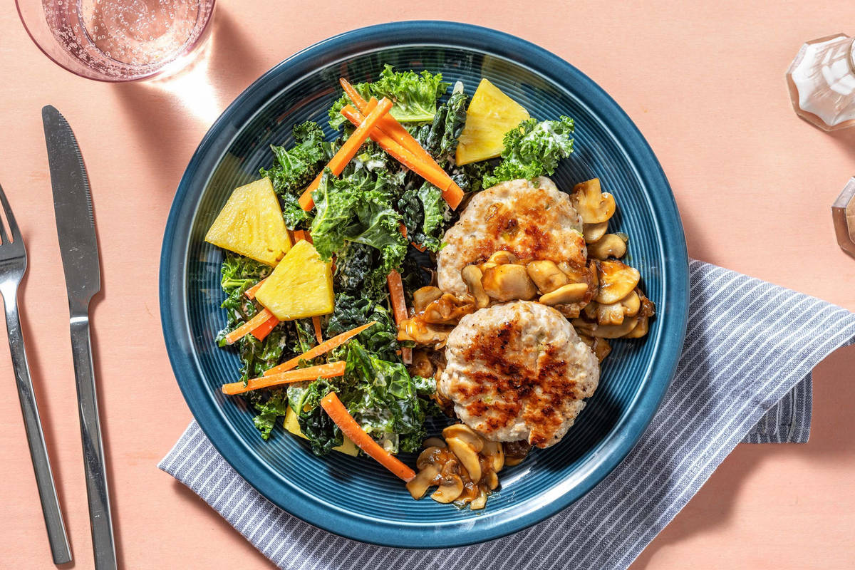 Galettes de dinde au gingembre