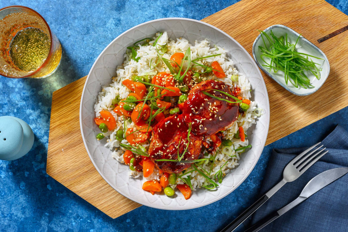 Galettes de poulet à la coréenne