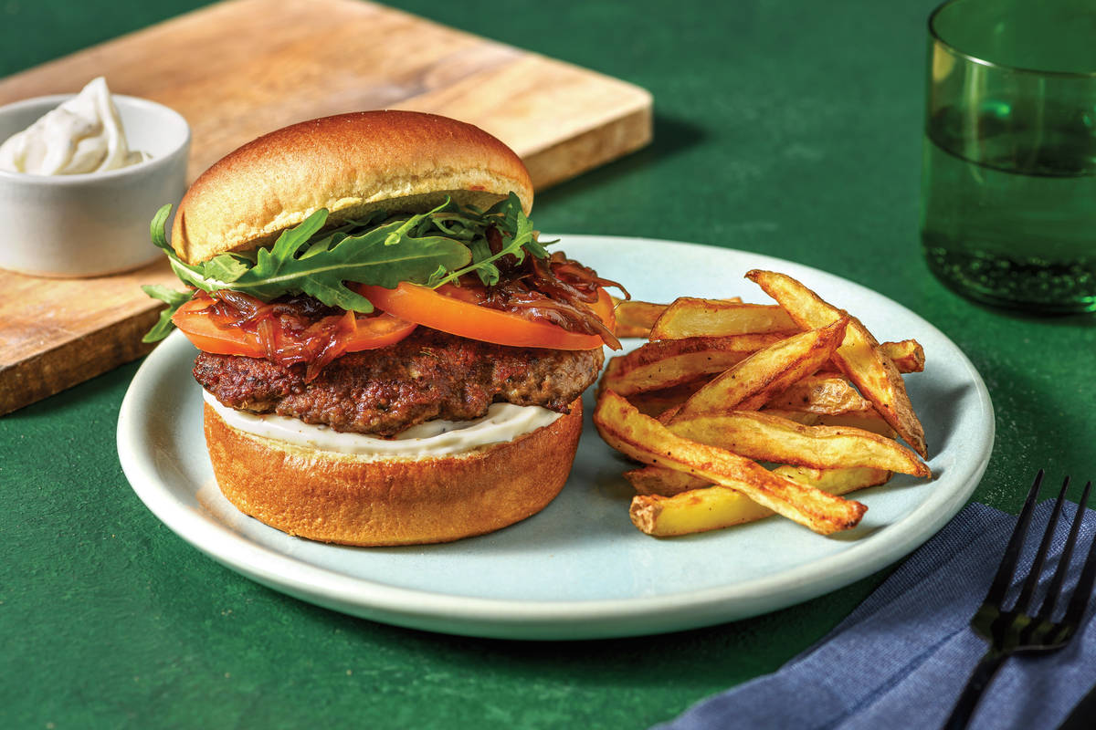Garlic & Herb Beef Burger