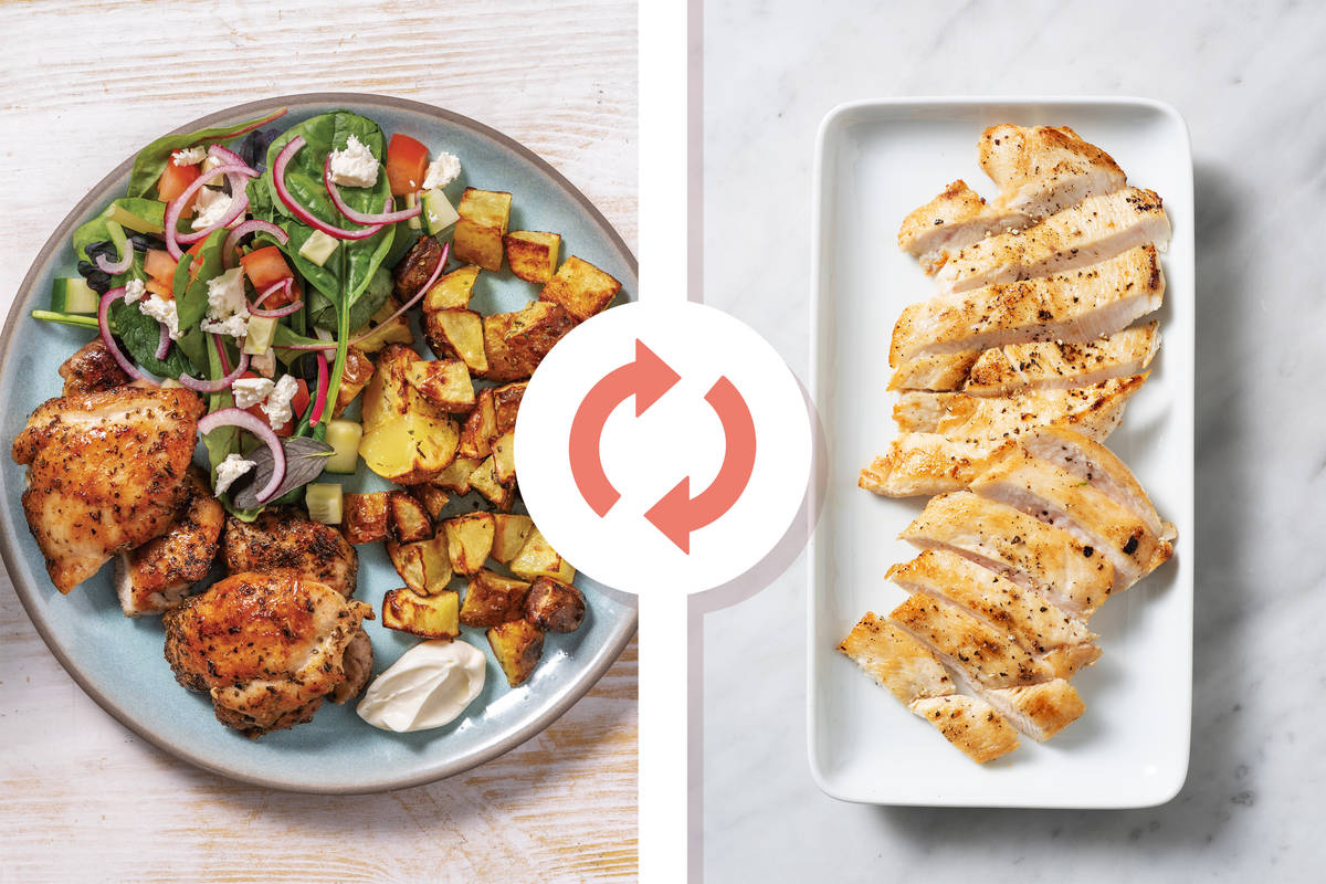 Charred Chicken & Oregano Potatoes