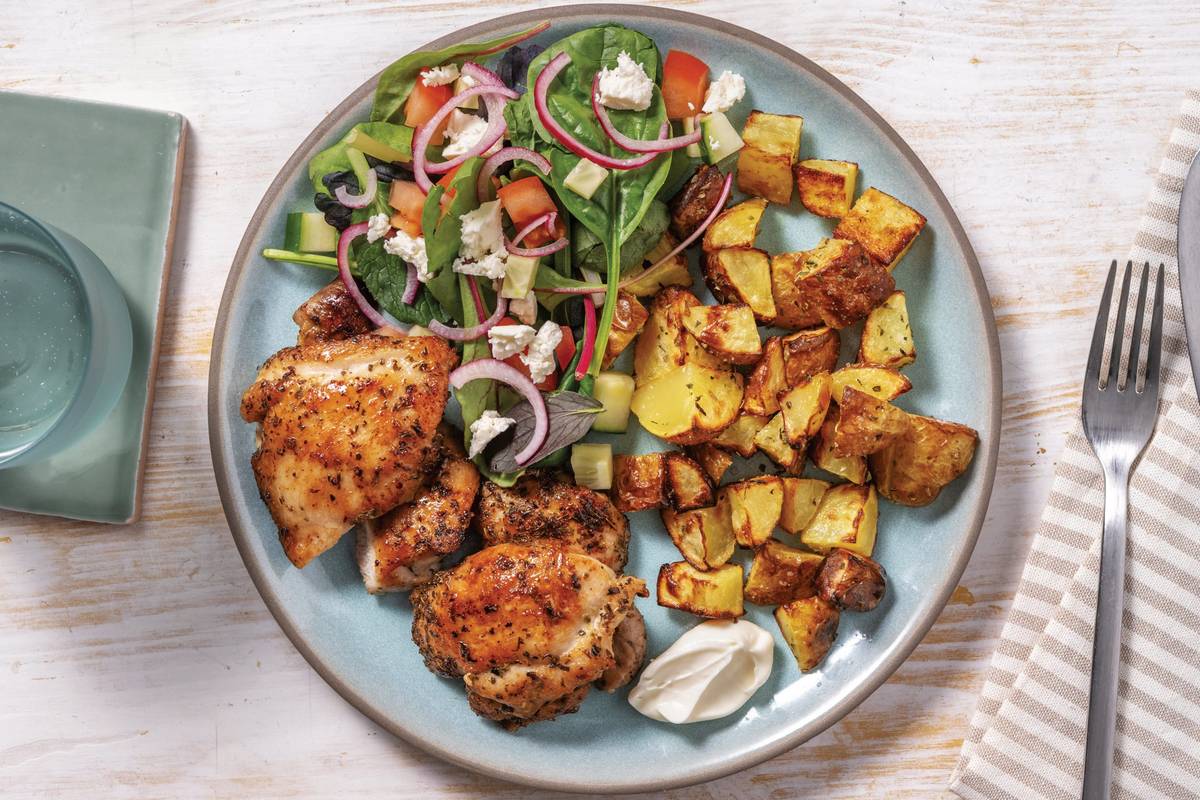 Golden Chicken & Oregano Veggies