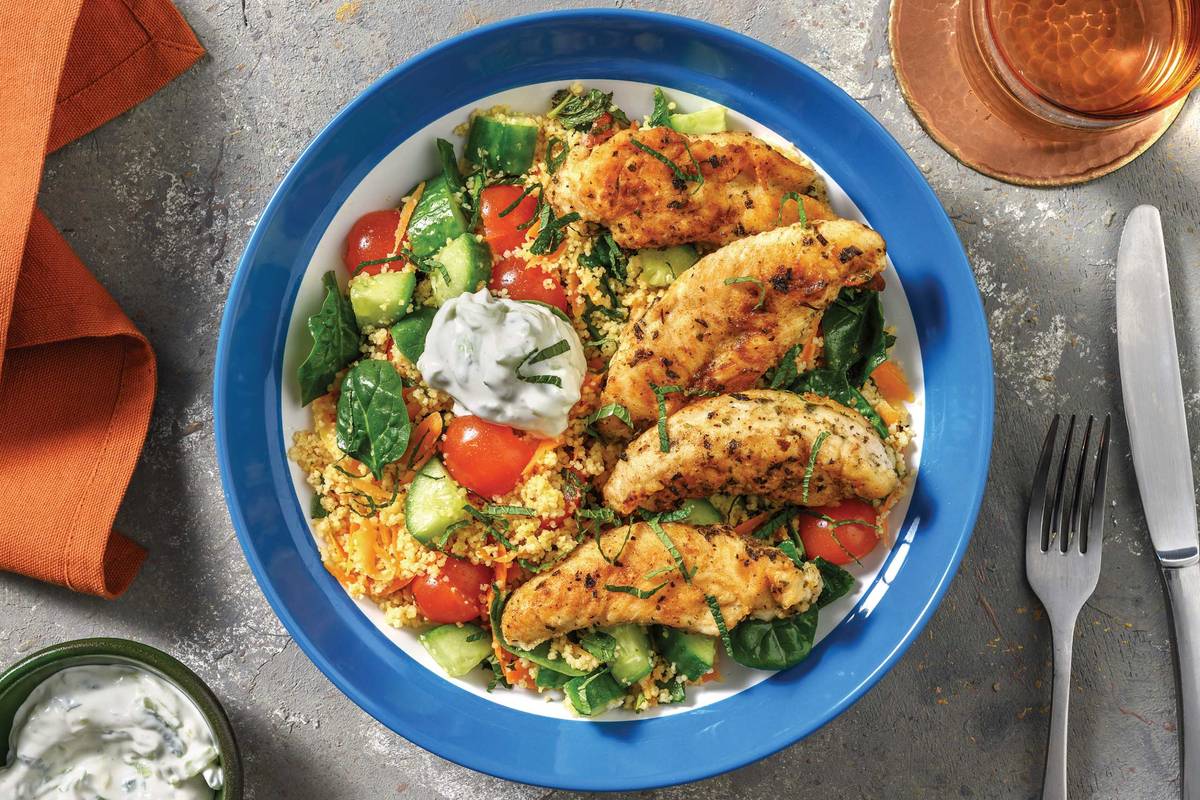 Garlic & Herb Chicken & Carrot Couscous