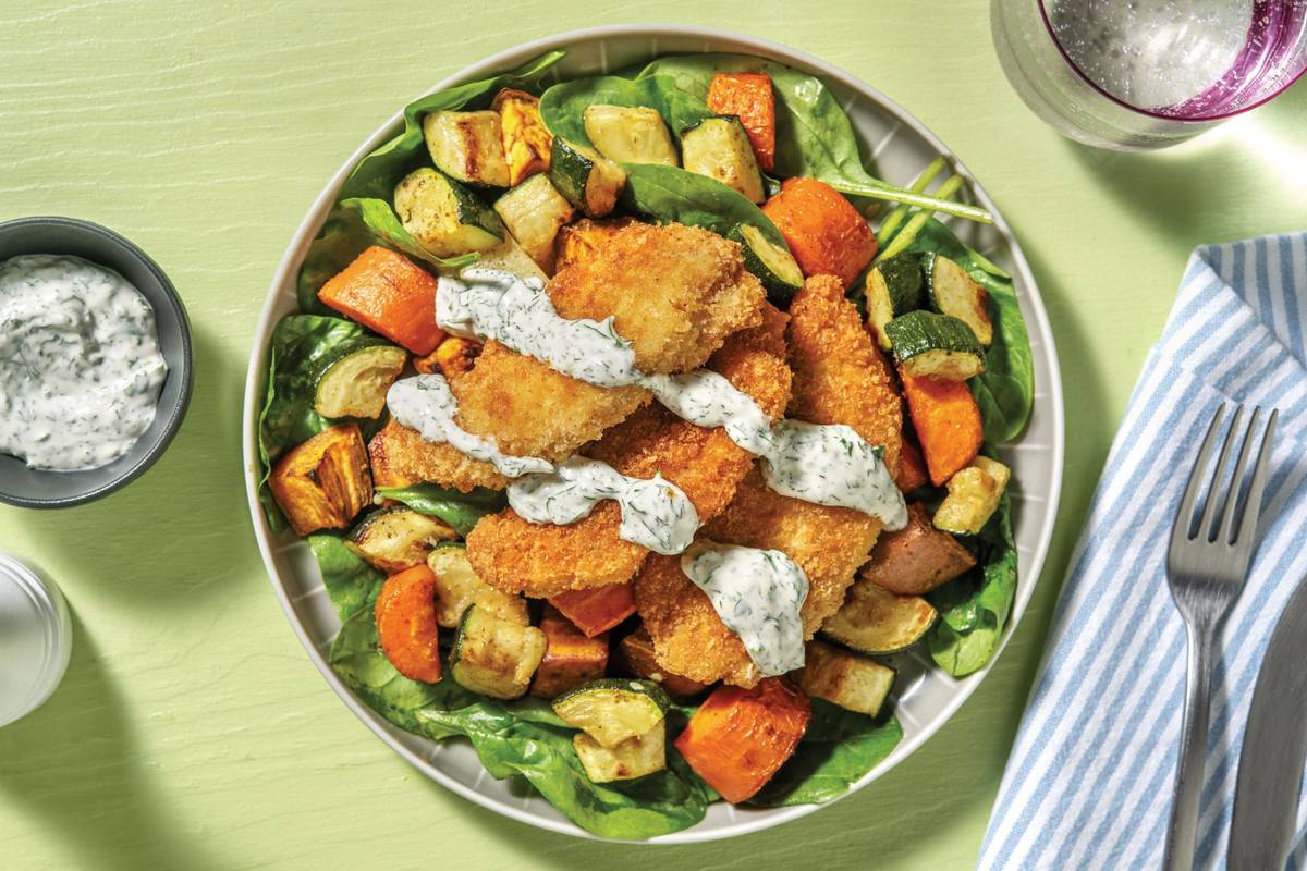 Garlic & Herb Crumbed Chicken