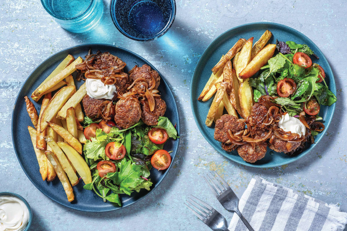 Garlic & Herb Parmesan Beef Rissoles