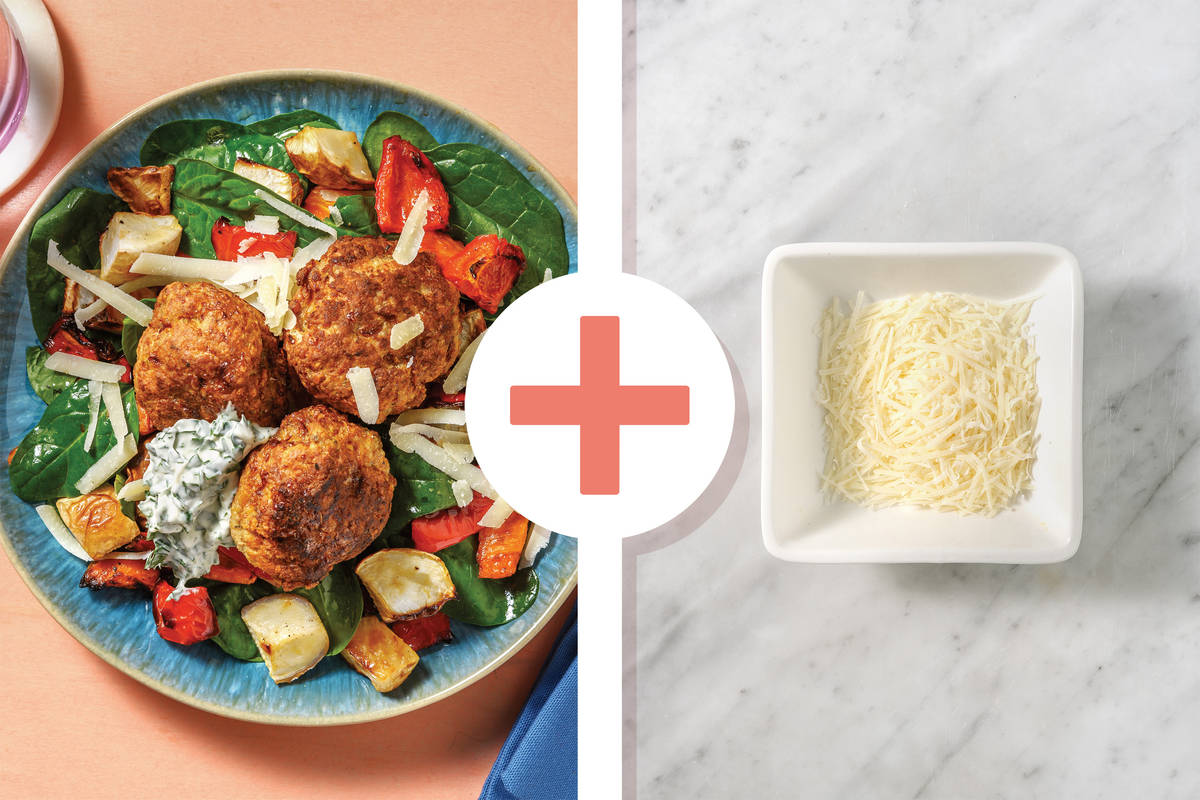 Cheesy Garlic & Herb Pork Rissoles