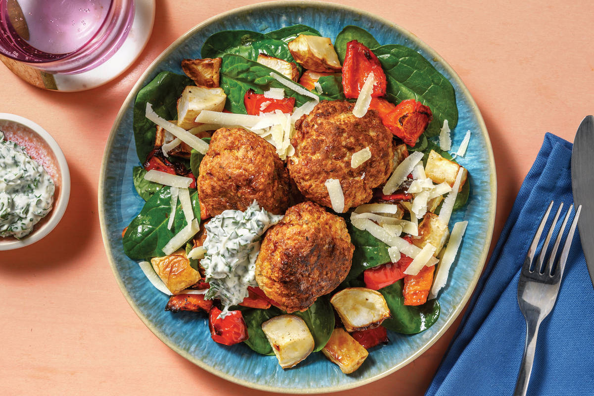 Easy Garlic & Herb Pork Rissoles