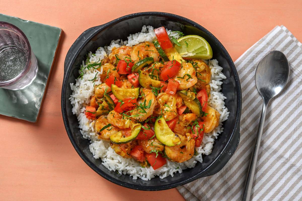 Curry de crevettes au vadouvan