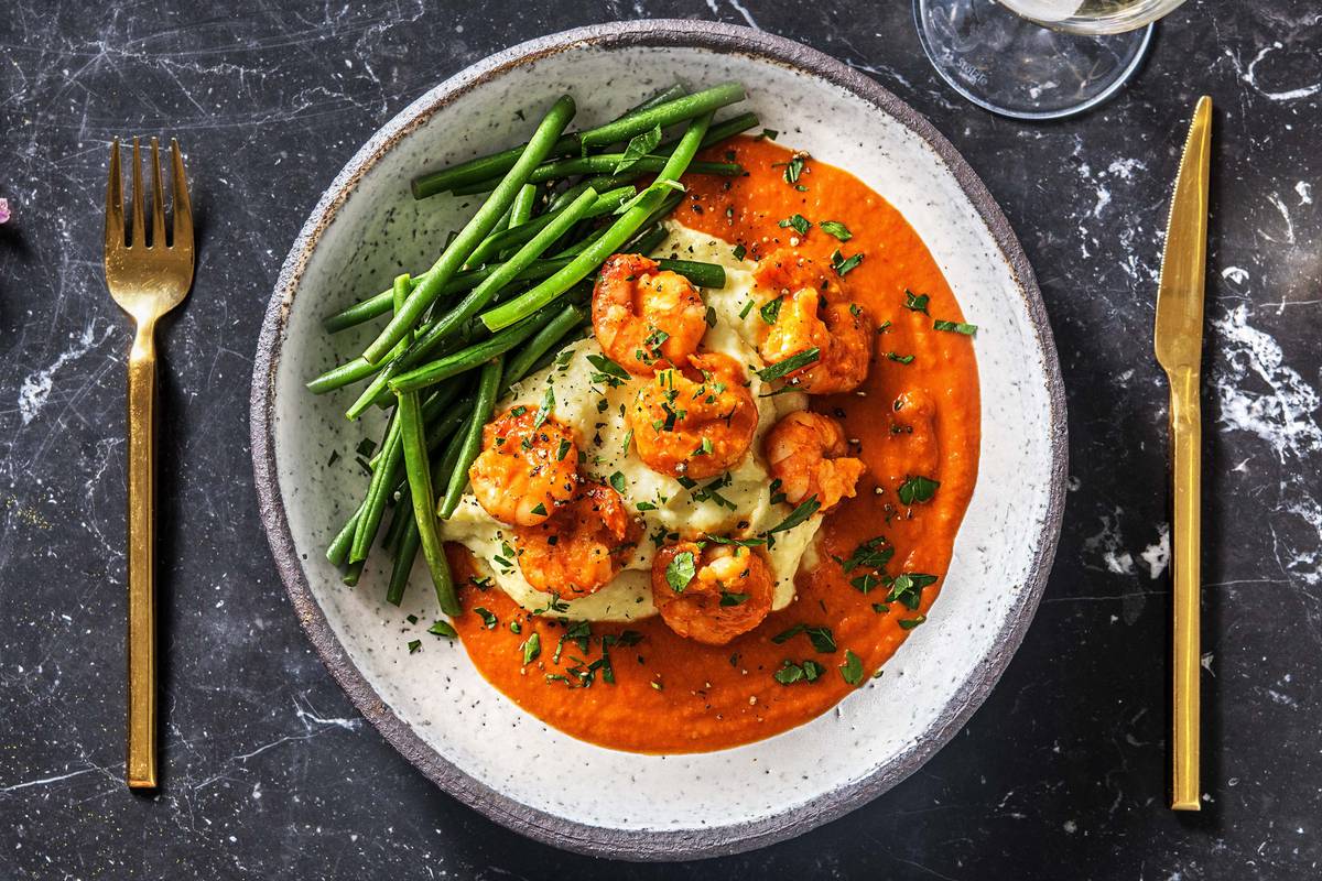 Crevettes à la sauce tomate maison