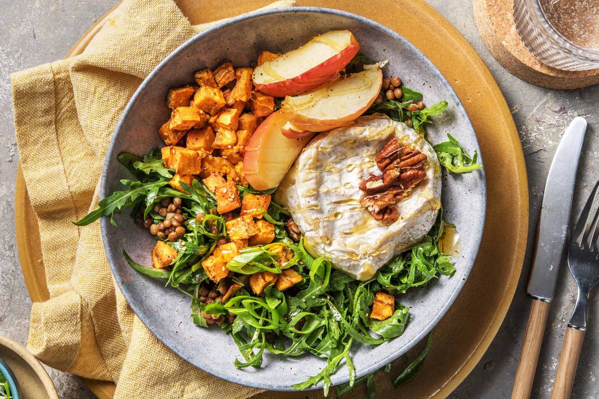 Gebackener Camembert mit Honig