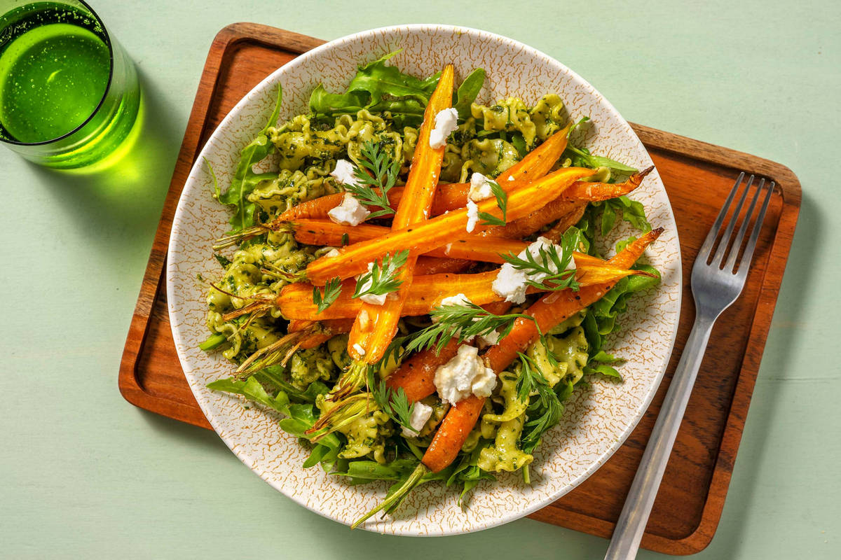 Gigli au pesto de fanes de carottes