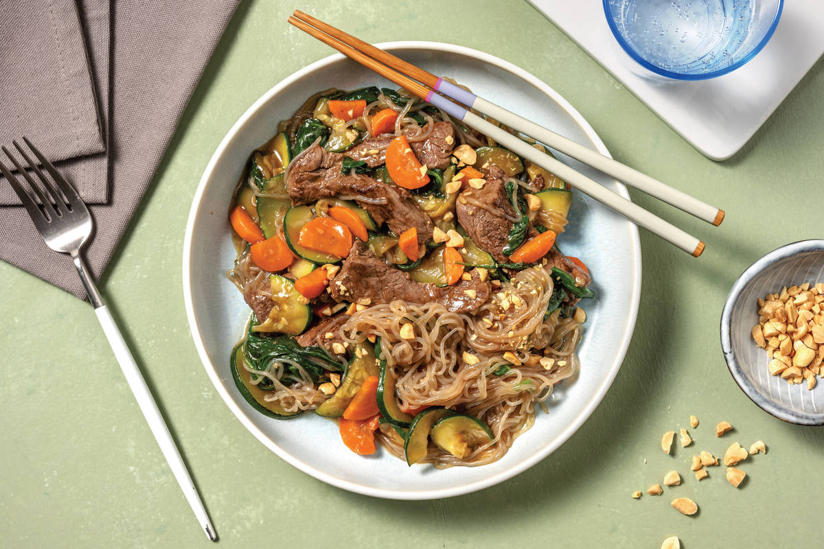Ginger Beef Konjac Noodles