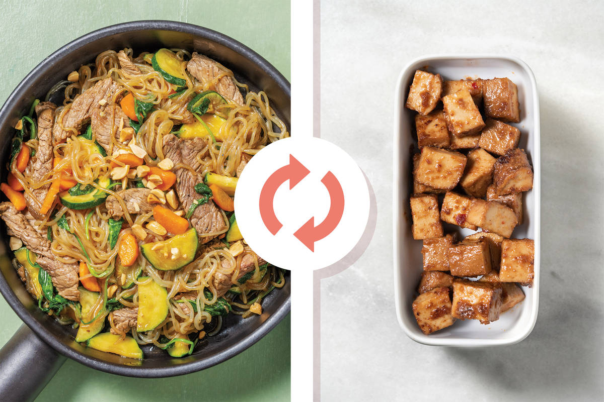 Ginger Tofu & Sichuan Garlic Konjac Noodles