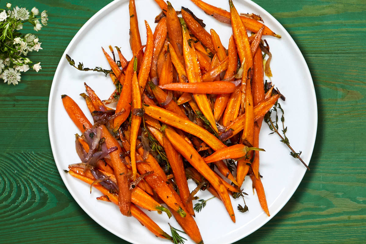 Glazed Stemmed Carrots