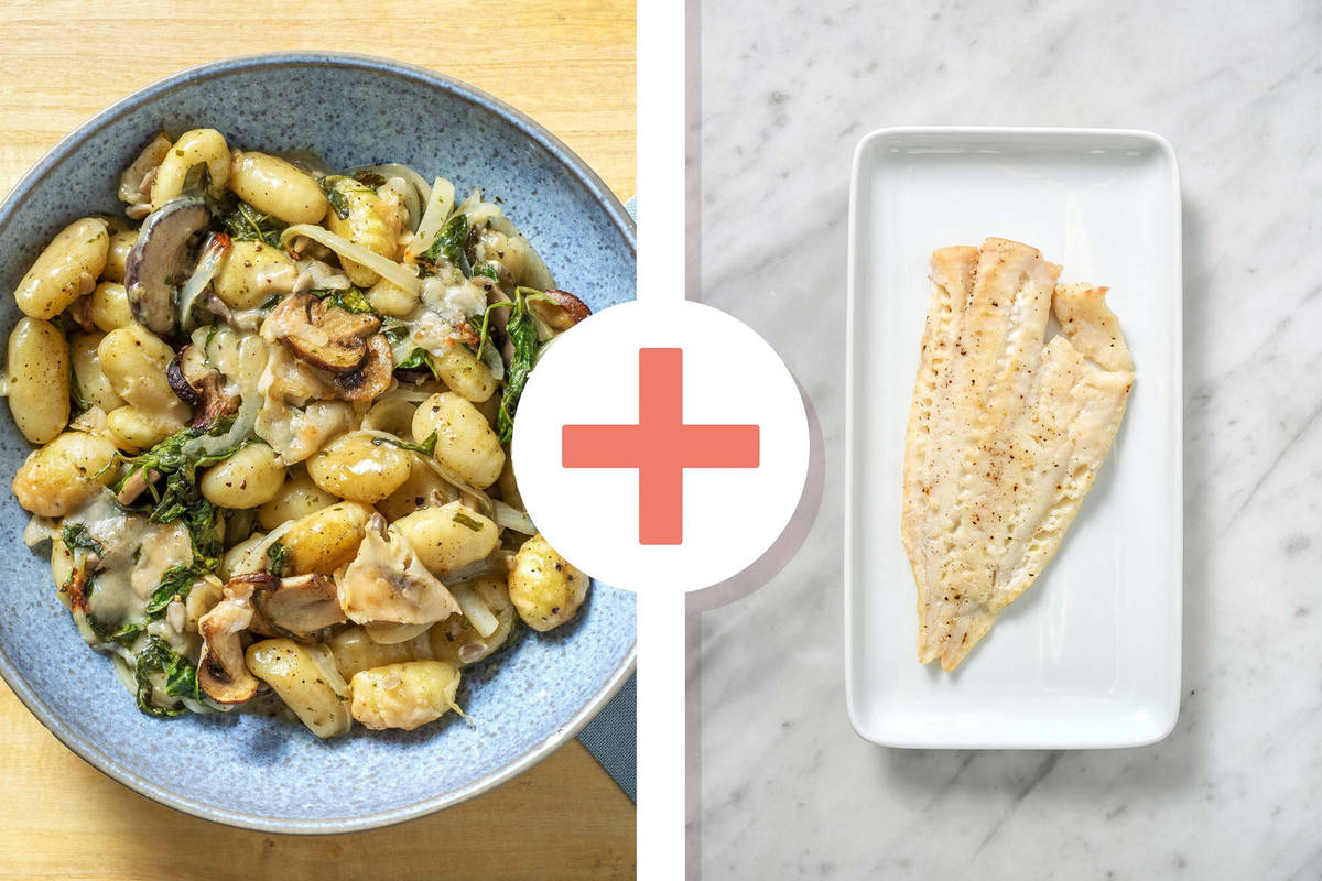 Gnocchi-Spinat-Auflauf mit extra Schellfischfilet