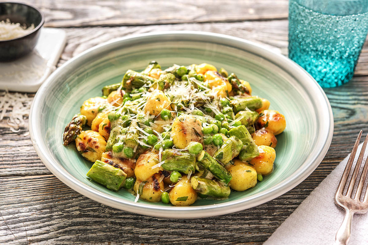 Pea and Asparagus Gnocchi