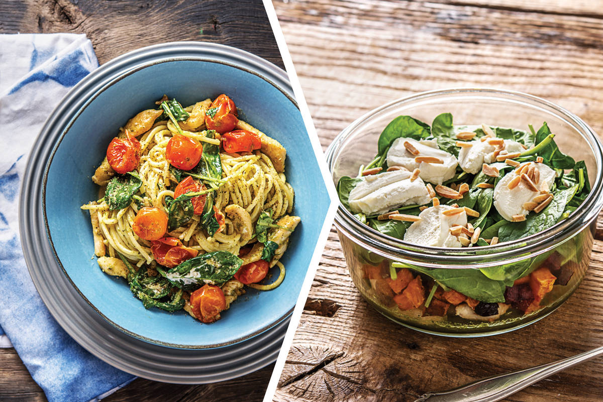 Goat Cheese, Chicken & Pesto Pasta for Dinner
