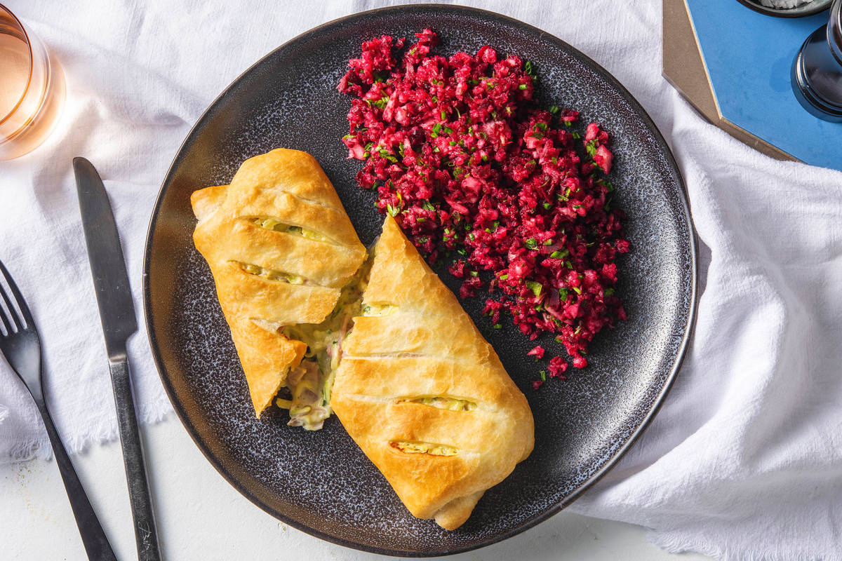 Deftig-saftiger Schinken-Zucchinistrudel