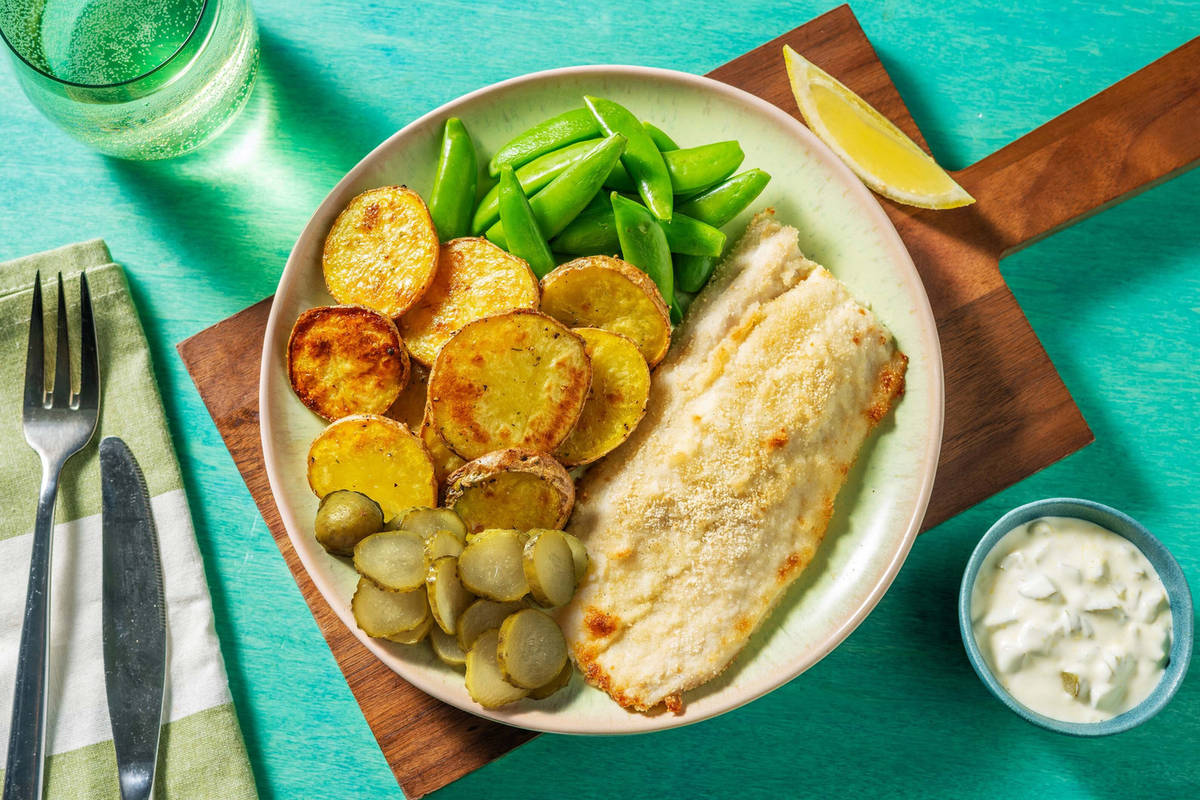 Barramundi pané doré