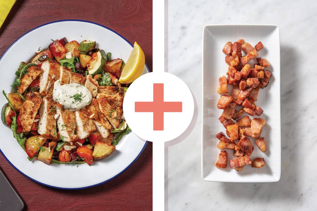 Golden Chicken & Roast Root Veggie Salad