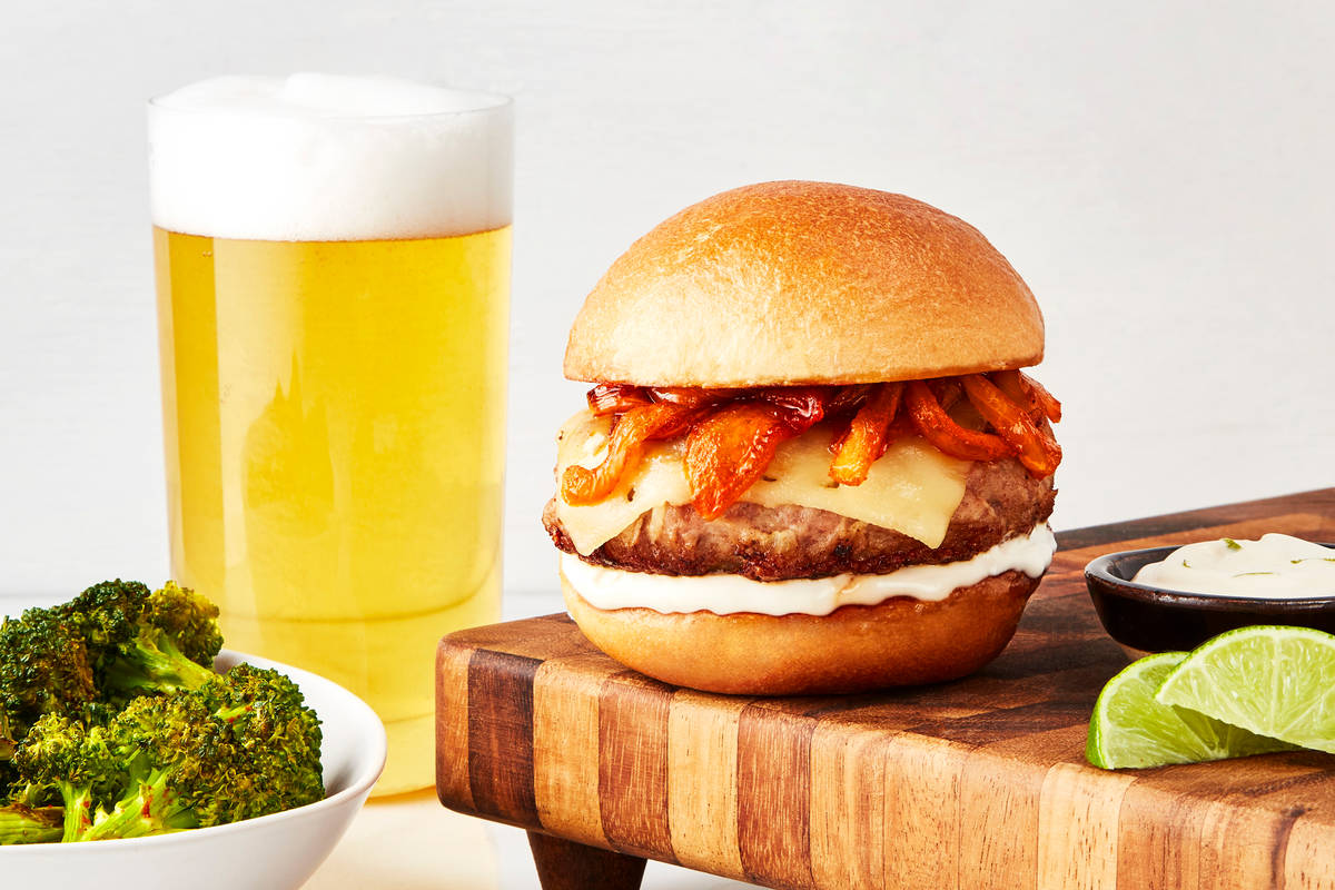 Gouda Pork Burgers