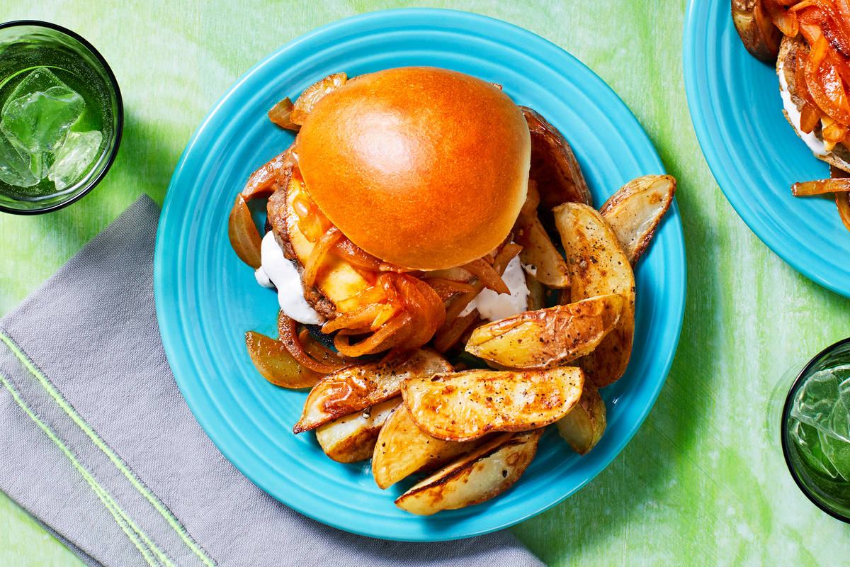 Smoked Gouda Pork Burgers