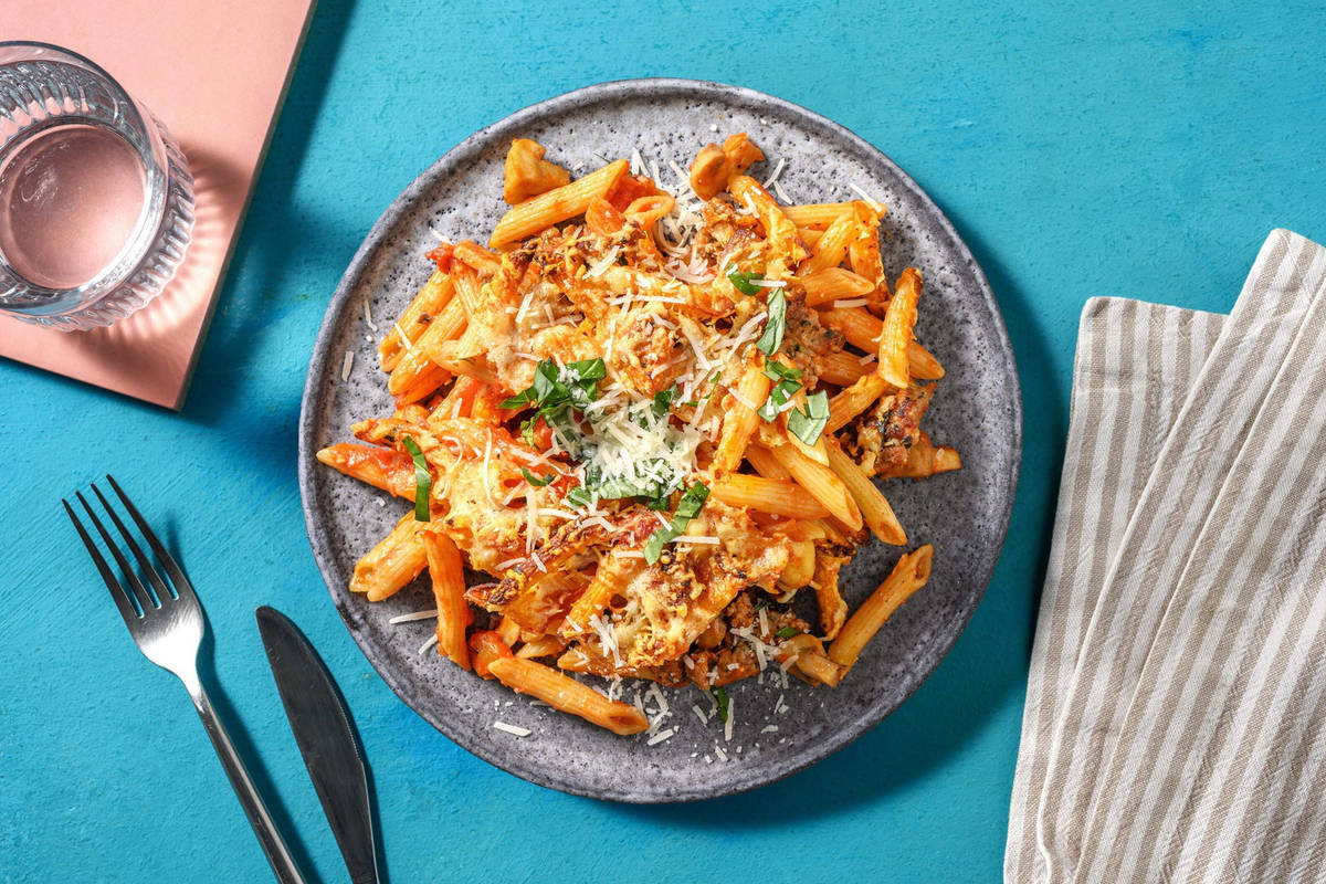 Pastaschotel met Brandt & Levie-varkensworst