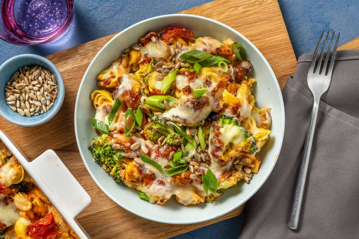 Gratinierter Tortellini-Auflauf