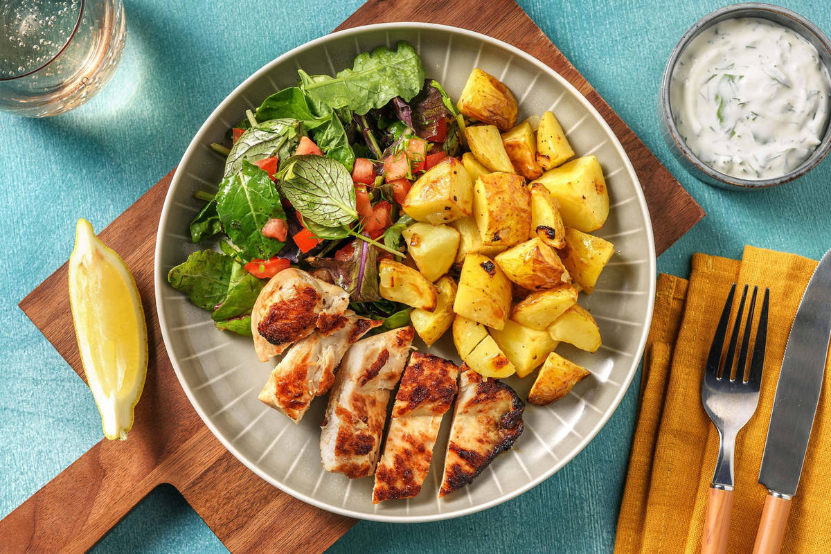 Poulet à la grecque