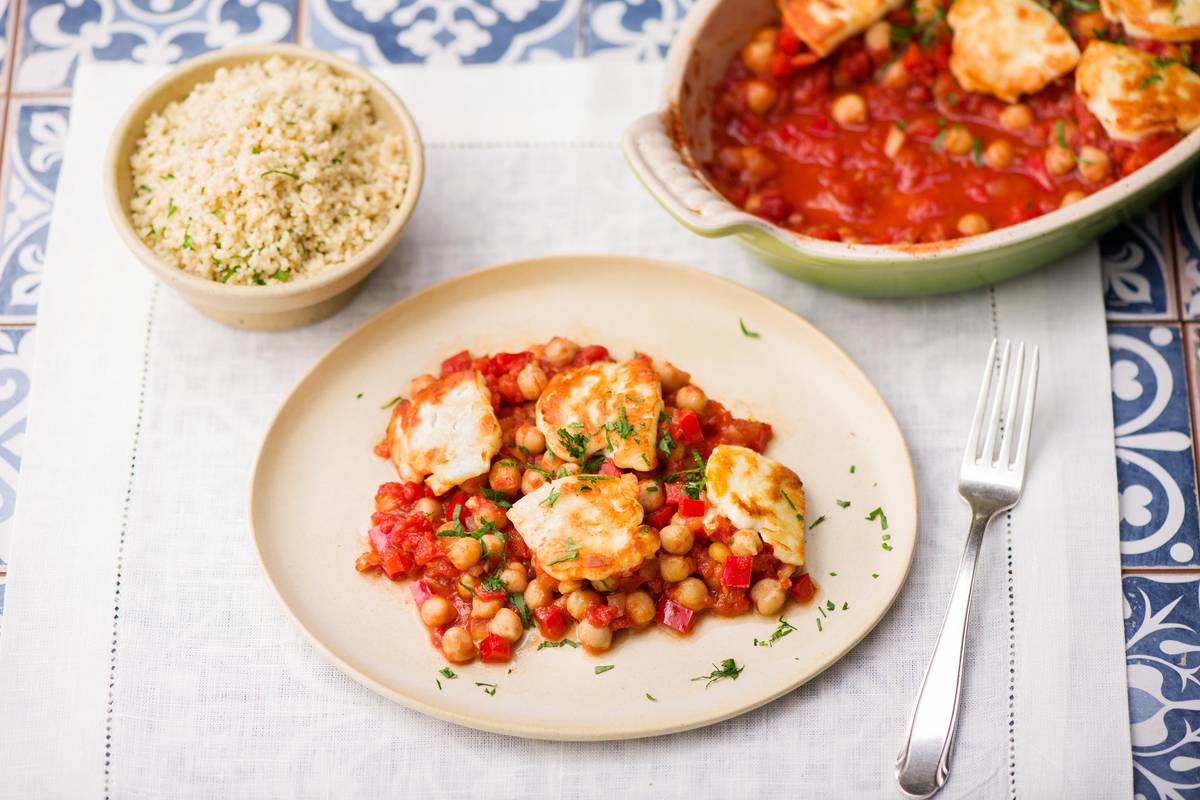 Greek Chickpea & Haloumi Saganaki