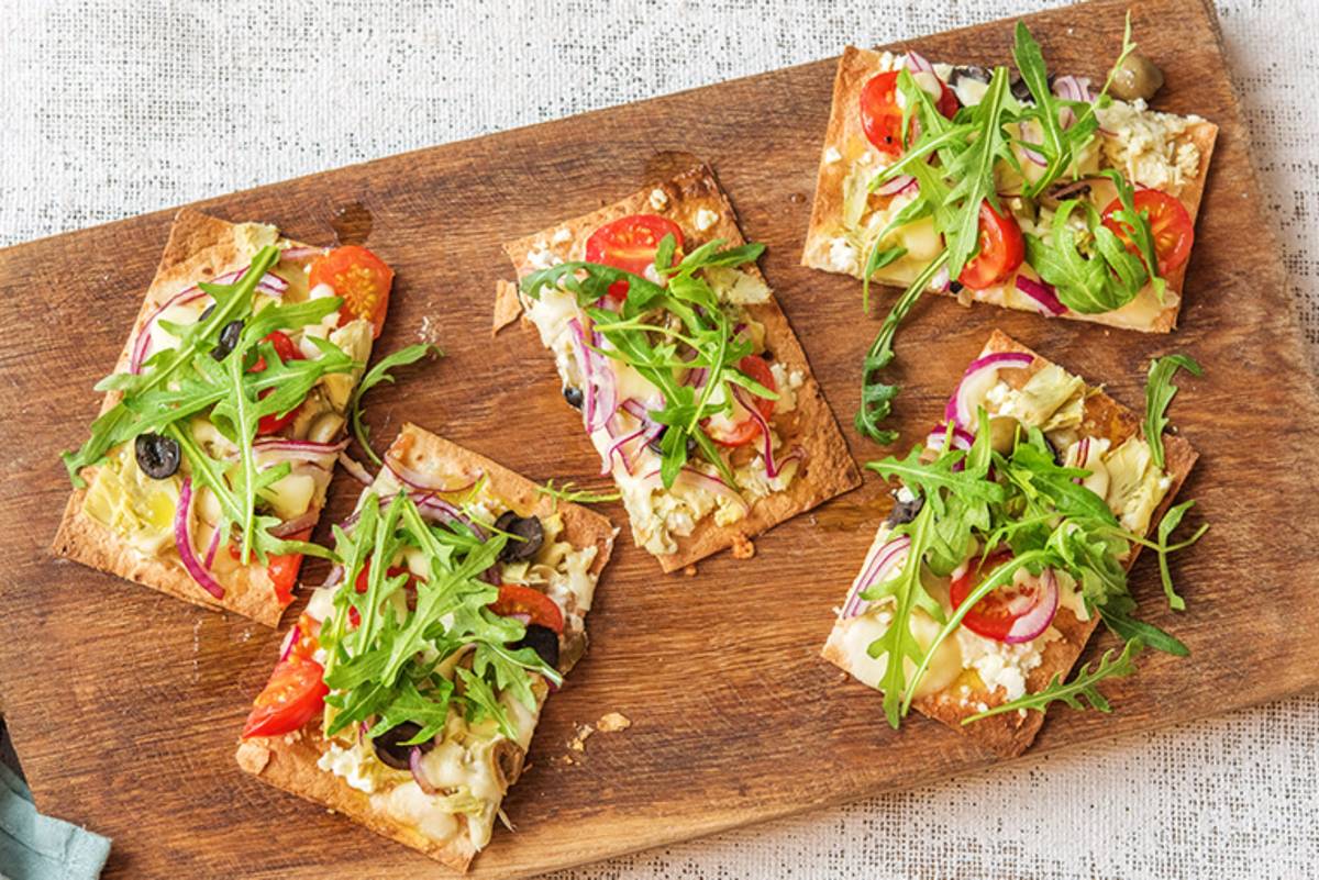 Greek Salad Flatbreads