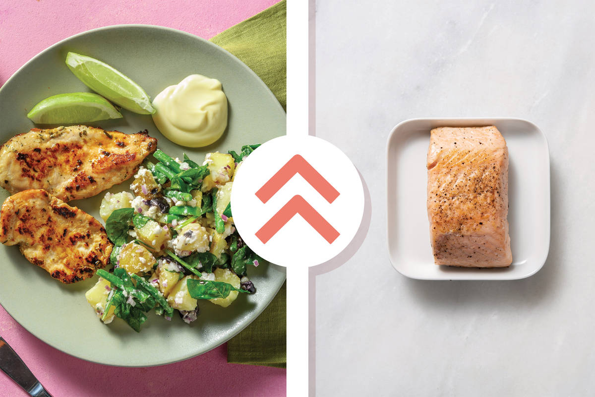 Greek Salmon & Potato Salad