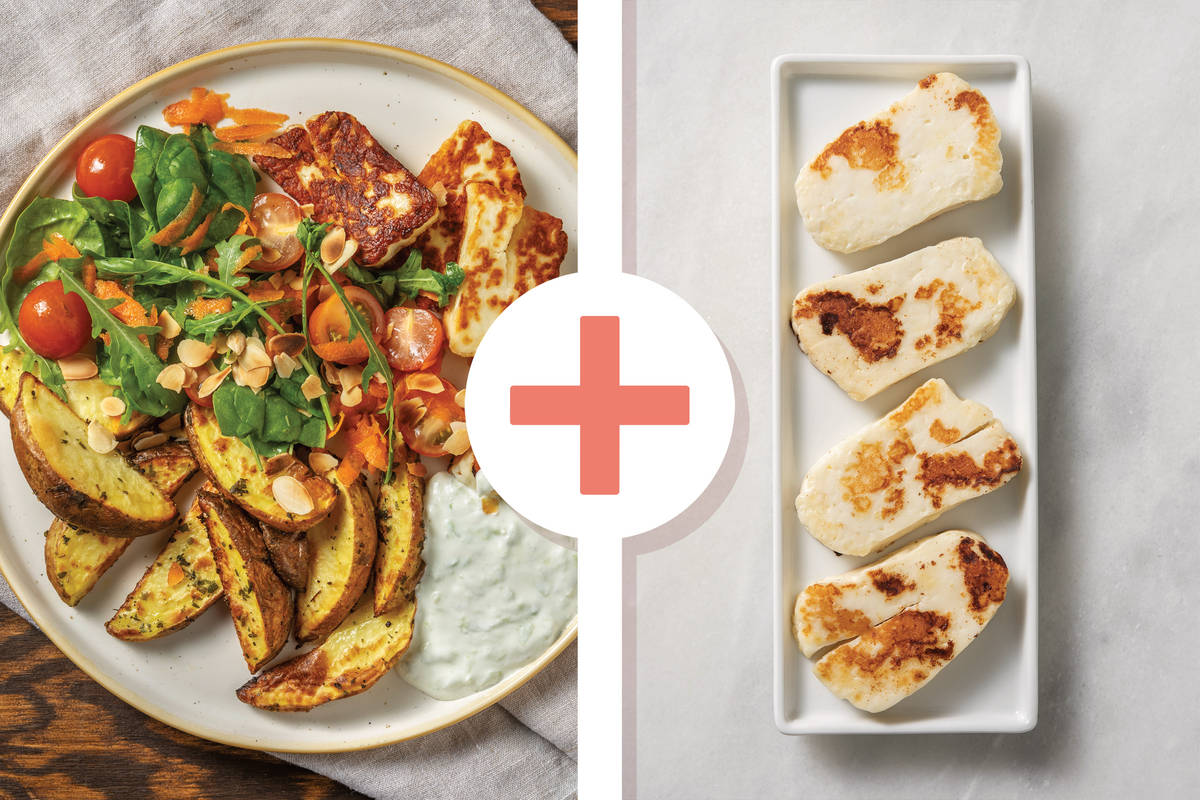 Double Greek-Style Haloumi & Oregano Wedges